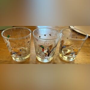 Libbey Mallard Duck highball glasses, Set of 3